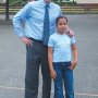 Avec Samira de l'école Paul Langevin, député junior 2004 Mai 2004
