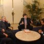 Léon BERTRAND, Ministre du Tourisme soutient l'opération "1000 lits en Albret" portés par Gabriel Chazallon,Jean-Louis BRUNET, maire de Nérac et le député (de gauche à droite) Mardi 4 janvier 2005
