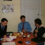 Rendez-vous professionnel avec M. VIDAL, journaliste, en présence de M. SOUILLE, attaché parlementaire Mardi 14 Février 2006