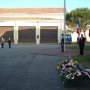 Jean Dionis a déposé une gerbe en hommage aux militaires de la gendarmerie d'Agen décédés, lors de la cérémonie qui s'est tenue à la Caserne Valence 15/02/08