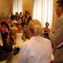 Jean Dionis procède à la cérémonie du mariage entre Pierre Souillé, son ancien assistant parlementaire, et Caroline Lavigne samedi 5 juillet 2008. . 10/07/08