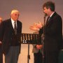 09/01/10 - Caudecoste  - Discours du Député et remise de médaille à M. Paul ROGALE (qui a été Maire de la commune pendant 13 ans) lors de la traditionnelle cérémonie des voeux caudecostoise.