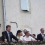 Jean Dionis avec des élus et le préfet à Sainte-Colombe en Bruilhois pour soutenir les projets de développement de la rive gauche.