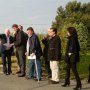 Visite sur le tracé de la LGV avec le maire de Brax, Michel Bernines et les élus. 23/10/2010