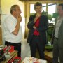 Visite de l'usine CMAS à Moirax avec le patron, M. Rehlinger et Henri Tandonnet, maire de Moirax