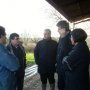 Visite de l'exploitation agricole de M. Ducomet à Mézin vendredi 6 janvier 2012