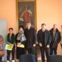 A Moncaut, avec le maire et l'association "Pierre d'Hier et d'Aujourd'hui" vendredi 3 février 2012