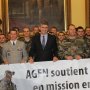 Le Maire d'Agen reçoit le 48ème R.T. pour son 70ème anniversaire et le retour de ses hommes d'Afghanistan 19/11/12
