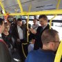 Inauguration nouvelle ligne de bus à Castelculier Mardi 21 avril 2015